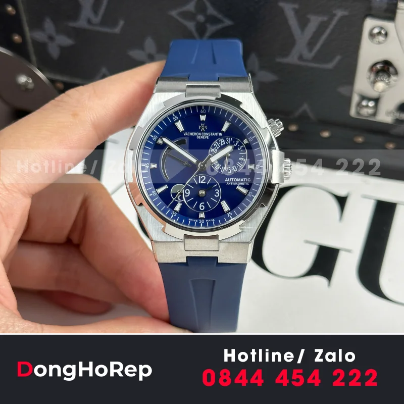 Đồng Hồ Vacheron Constantin Chế Tác Overseas Dual Time 47450 Màu Xanh Dương Xưởng 9F 42mm
