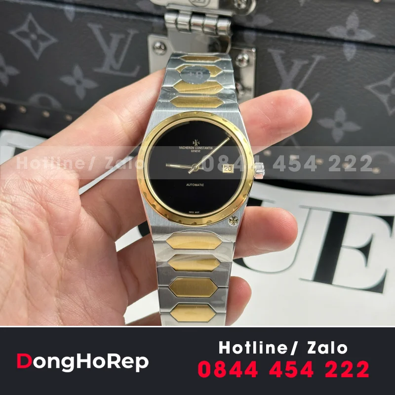 Đồng Hồ Vacheron Constantin Historiques 222 Fake 11 Demi Vàng Dây Kim Loại 8F 37Mm