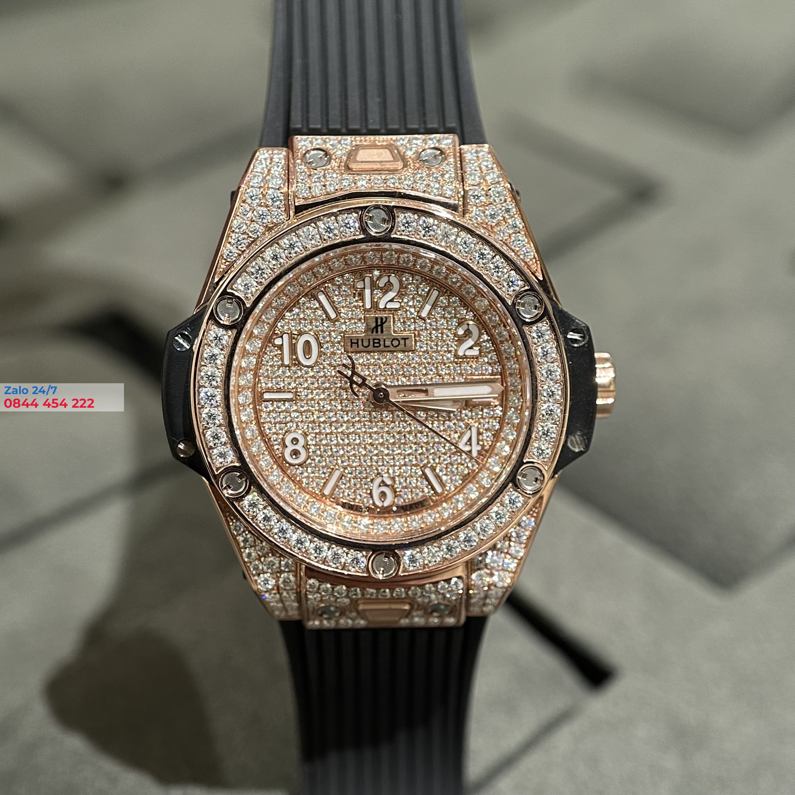 Hublot BIG BANG One Click King Gold 39mm Rep 1:1 Độ Full Kim Cương Moissanite 