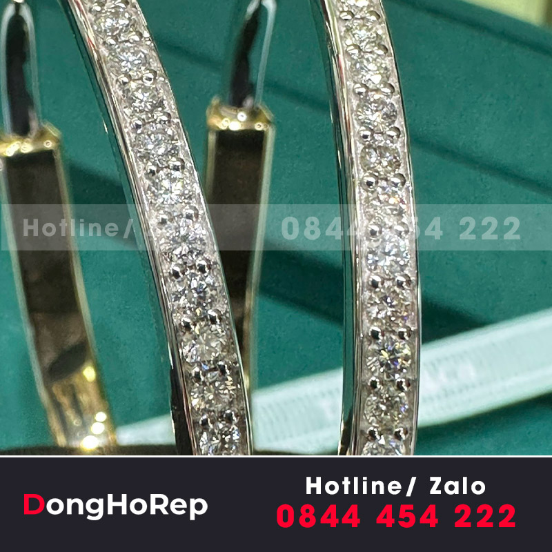 Lắc Tay Tiffany & Co Chế tác vàng nhập 18k HongKong, kim cương thiên nhiên