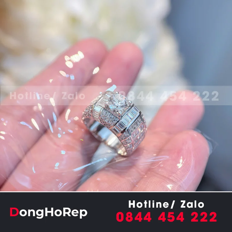 Nhẫn Au585+Diamond Lab+7.2mm lab