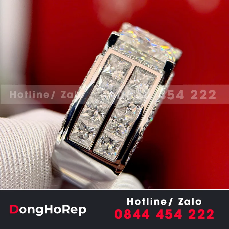 Nhẫn Nam Vàng Trắng 10K
