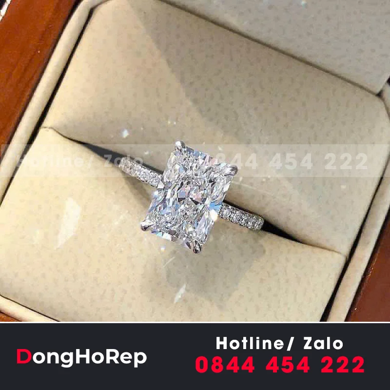 Nhẫn Nữ 18K Kim Cương Thiên Nhiên