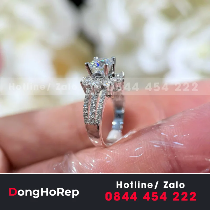 Nhẫn Nữ Au410+Diamond Lab+6.0 Lab