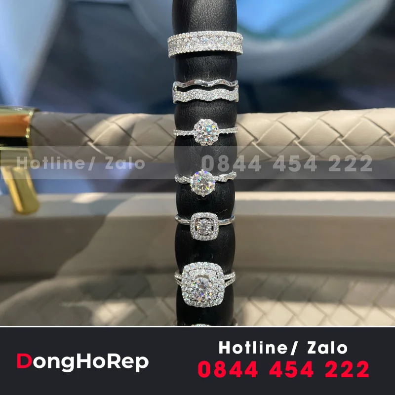 Nhẫn Nữ Thiết Kế 10K Moissanite