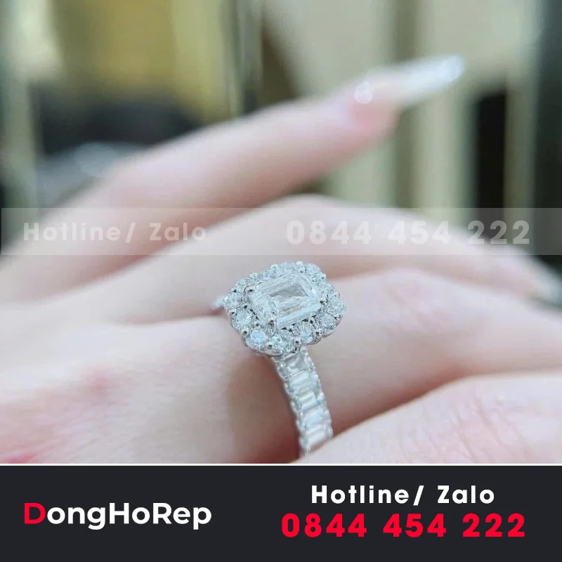 Nhẫn Nữ Thiết Kế Vàng 18K Kim Cương Nuôi Cấy Cvd