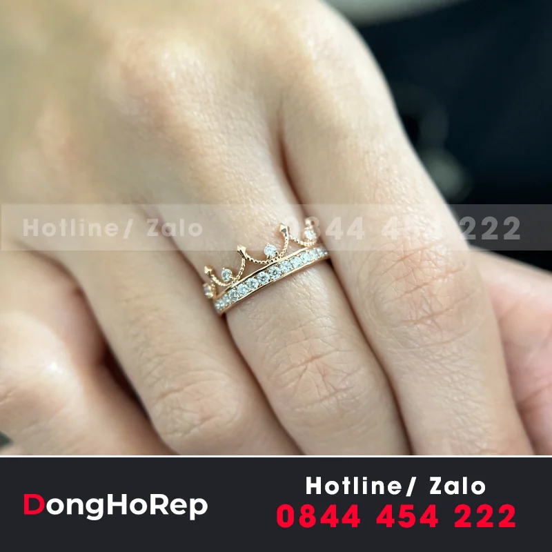 Nhẫn Nữ Vàng Hồng Thiết Kế