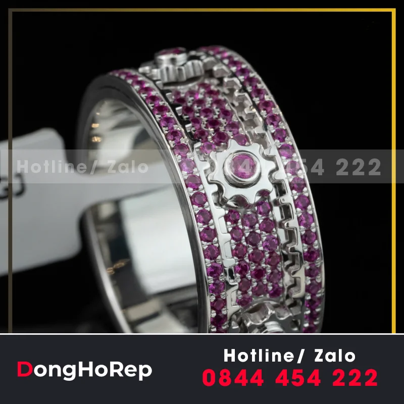 Nhẫn Vàng Đính Đá Hồng