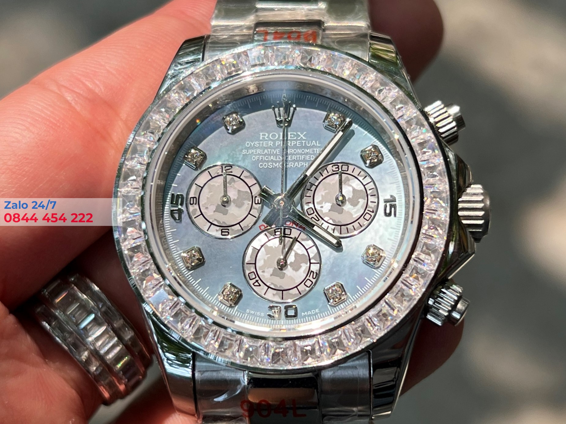 ROLEX COSMOGRAPH DAYTONA ICE BLUE BAGUETTE Rep 1:1 116576TBR