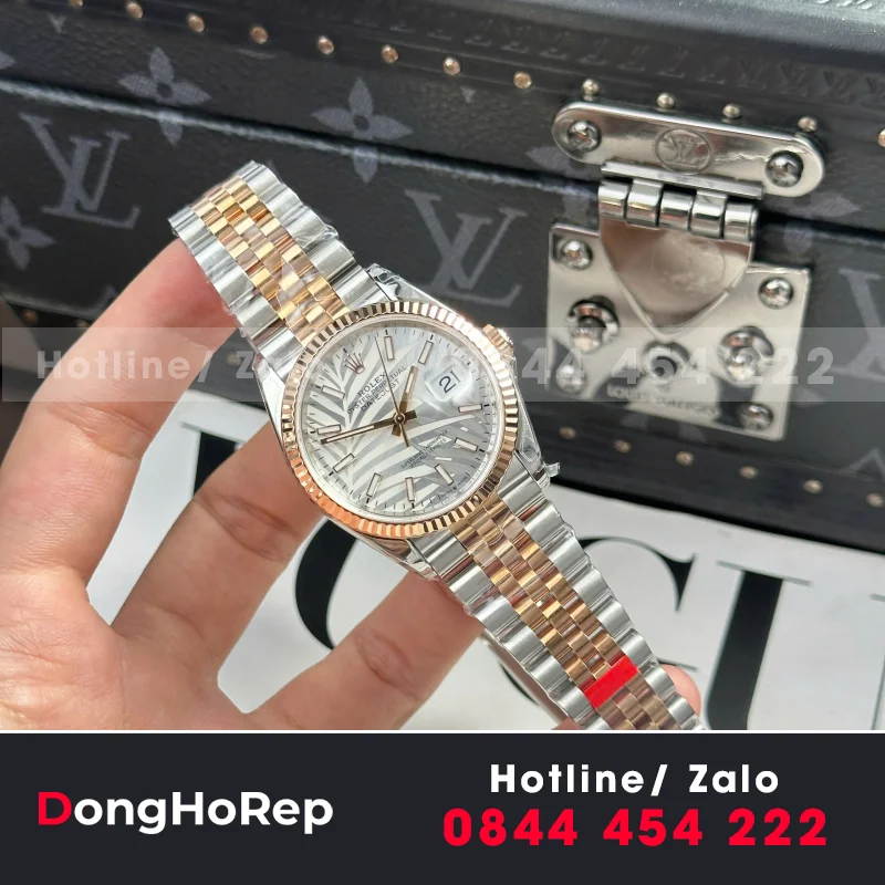 Đồng hồ Rolex Datejust 126331 dial lá cọ• size 36mm• máy cal3235 dandong tích cót 70h• VS Factory