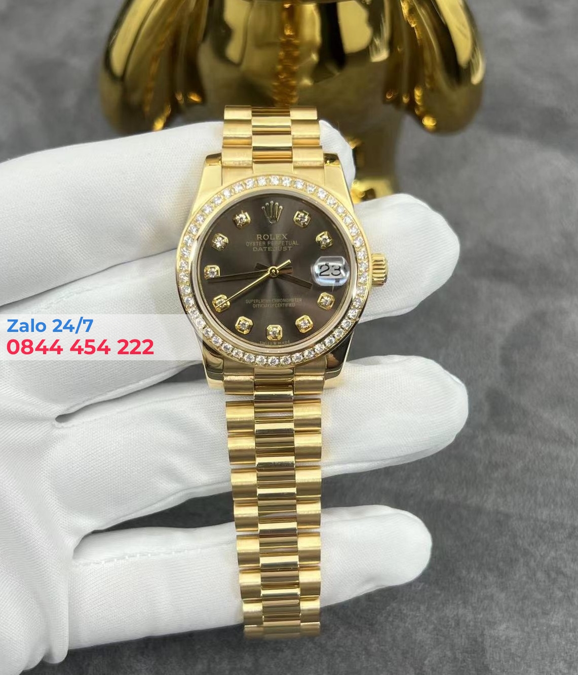 Rolex Lady-Datejust 279138 Chế Tác Vàng Khối 18K