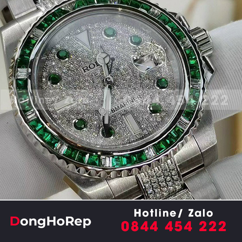 Rolex submariner vàng đúc kim thiên nhiên chế tác 