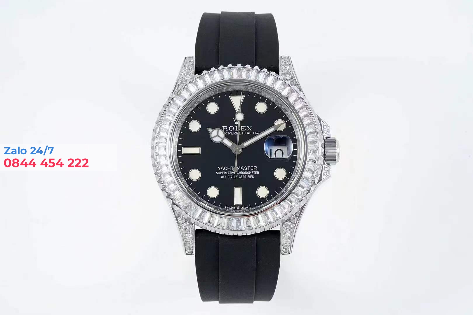 Rolex Yacht-Master Replica Viền Đá Swa Cao Cấp