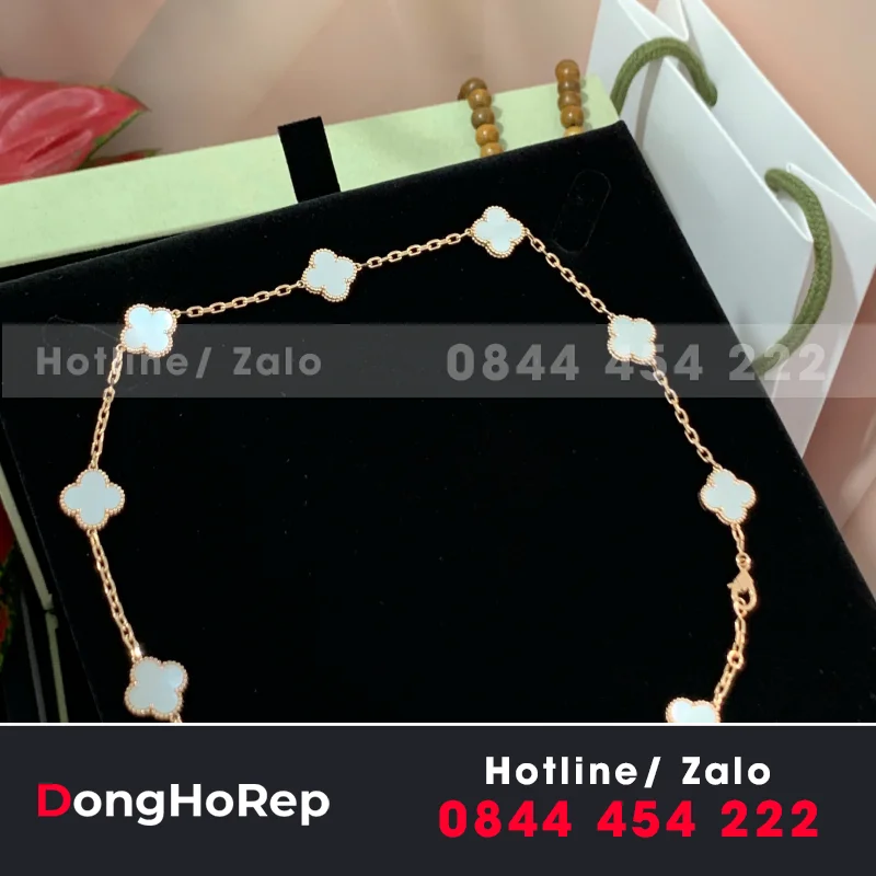 Vòng Cổ Nữ Vca Vàng Hồng 18K